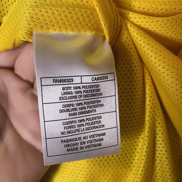 Nike Athletics Youth SZ L 14-16 Track Jacket Full Zip Windbreaker Blue Gold - Picture 7 of 10